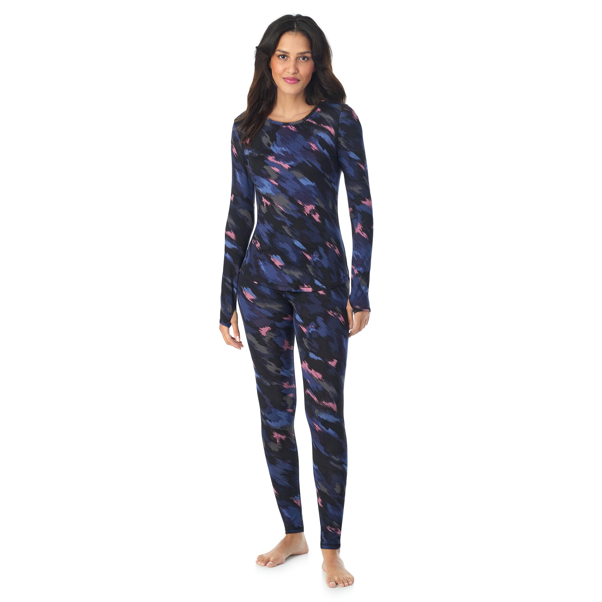 Cuddl Duds Lightweight 2 Piece Active Base Layer Matching Sets for Women