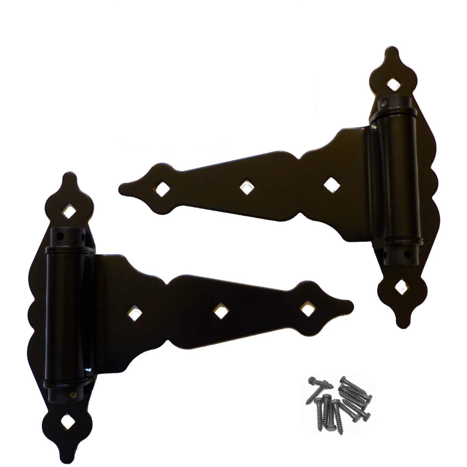 Buy Self Closing Wood Gate Hinges Wood Fence Hinge Gate Kit, 8" T