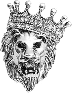 Retro Lapel Pin Tiger Head Animal Brooch - Lion & Wolf Head Pins for Men's Suit Accessory