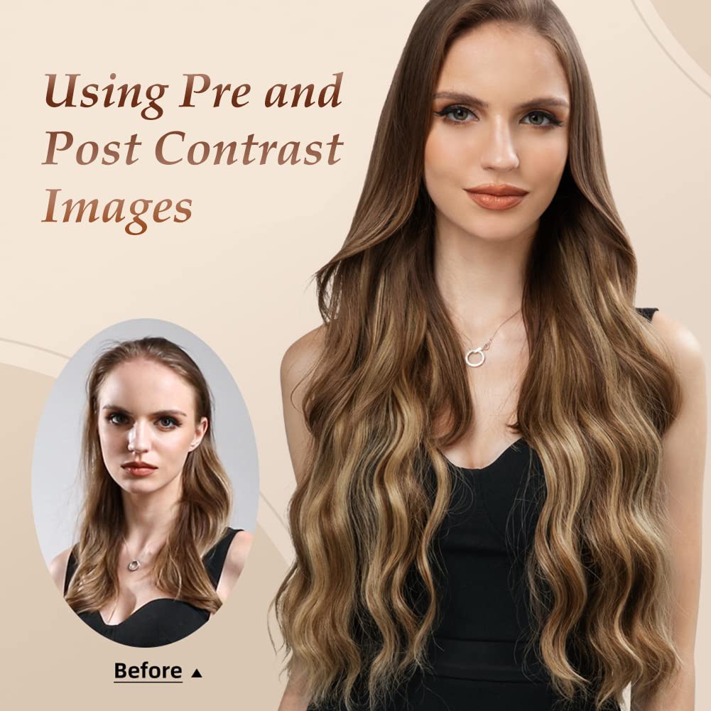 Clip on hair extension 19inch (new ) Amazon.com : 6PCS Clip in Hair Extensions, 19 Inch Long  main image 3
