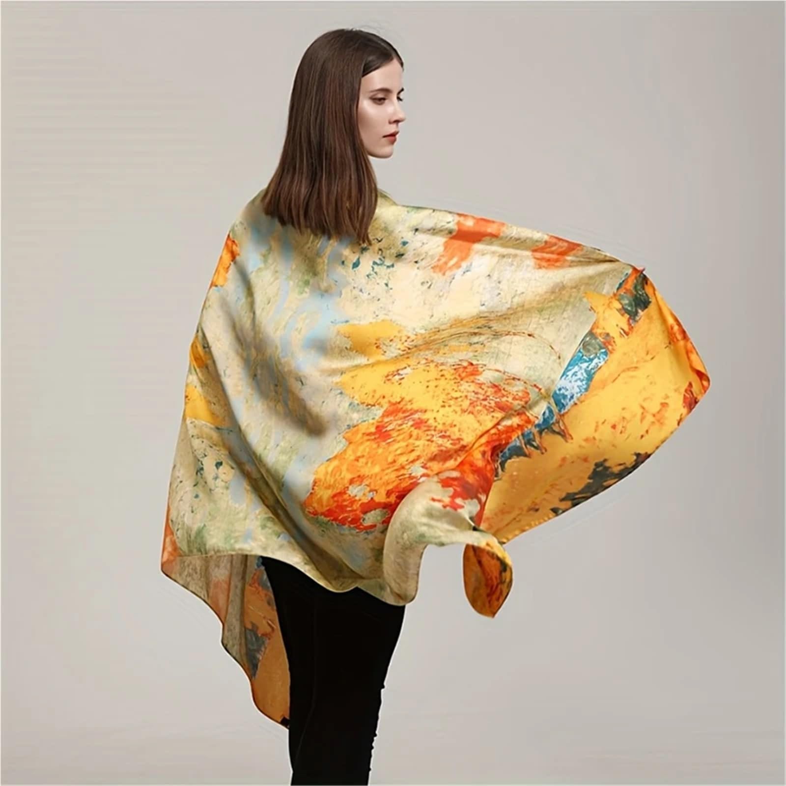 Szaliki, 180x90cm Satynowy Jedwabny Szalik Damski Duży Chusta Hidżab Opaska Plażowa Damska Bandana Foulard Turban dla Kobiet