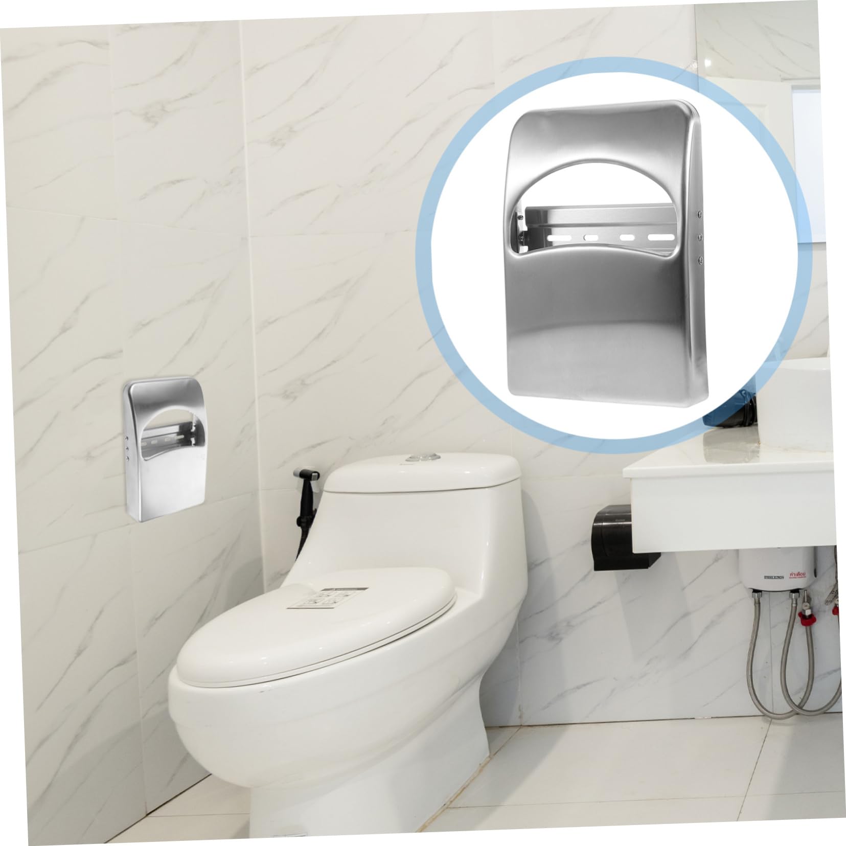 Dispenser Copriwater Acciaio Inossidabile Per Bagni Commerciali Supporto Per Coprisedile Per Uffici e Ristoranti Design Funzionale e Capacità Generosa Per Ambienti Ad Traffico