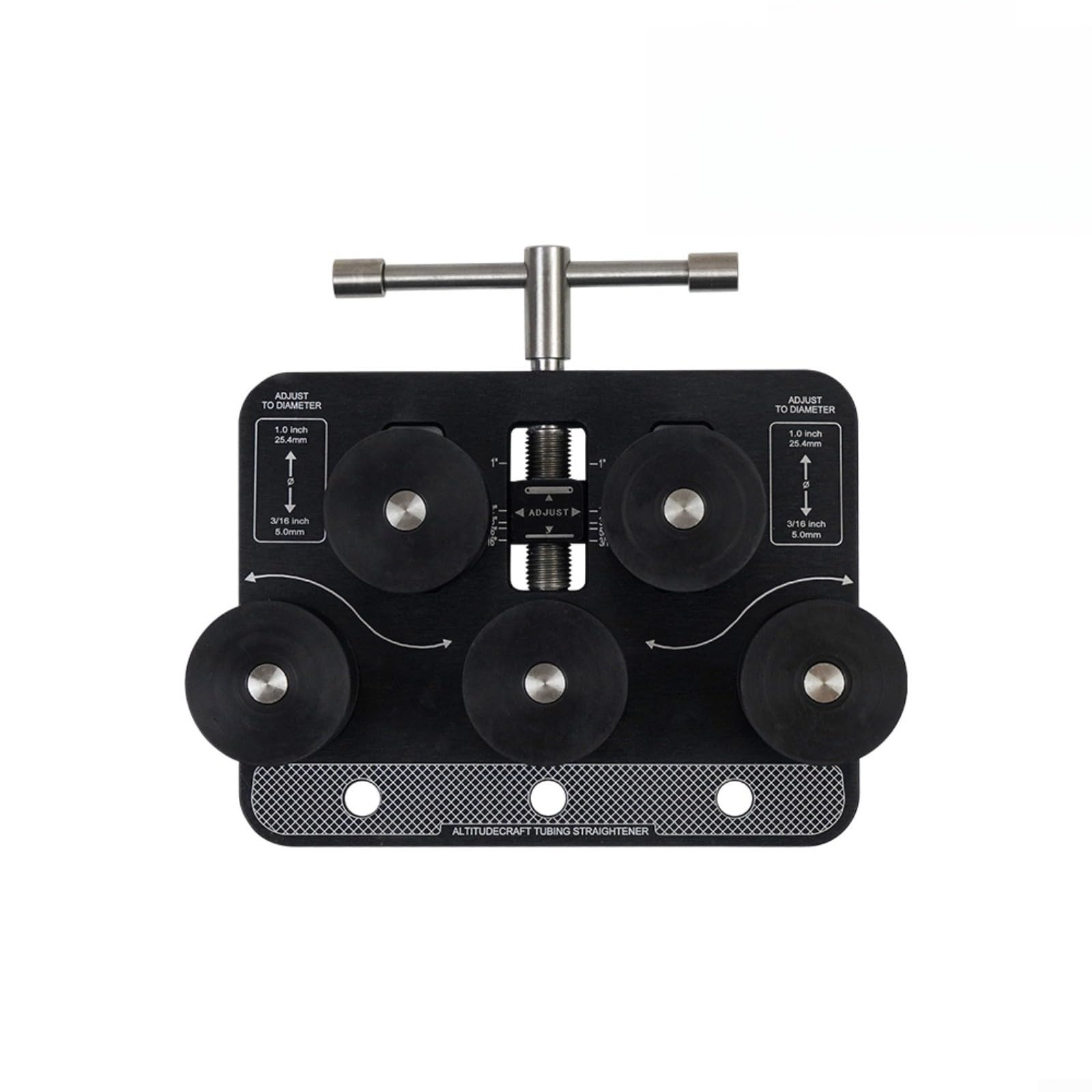 Raddrizzatore manuale per tubi in alluminio rame | Tubo in alluminio da 3/16 a 1 pollice, per linee dei freni, funziona con rame, rullo manuale portatile per garage officina