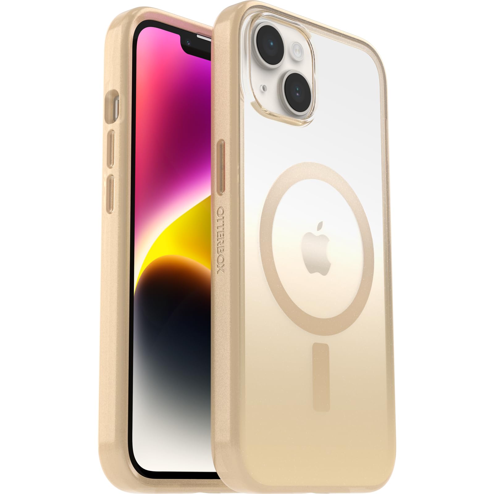 OtterBox Cover Serie Clear Case con MagSafe per iPhone 14, Resistente a Shock e Cadute, Ultra Sottile, Protettiva, Testata 2x vs le norme anti caduta MIL-STD 810G, Tiara