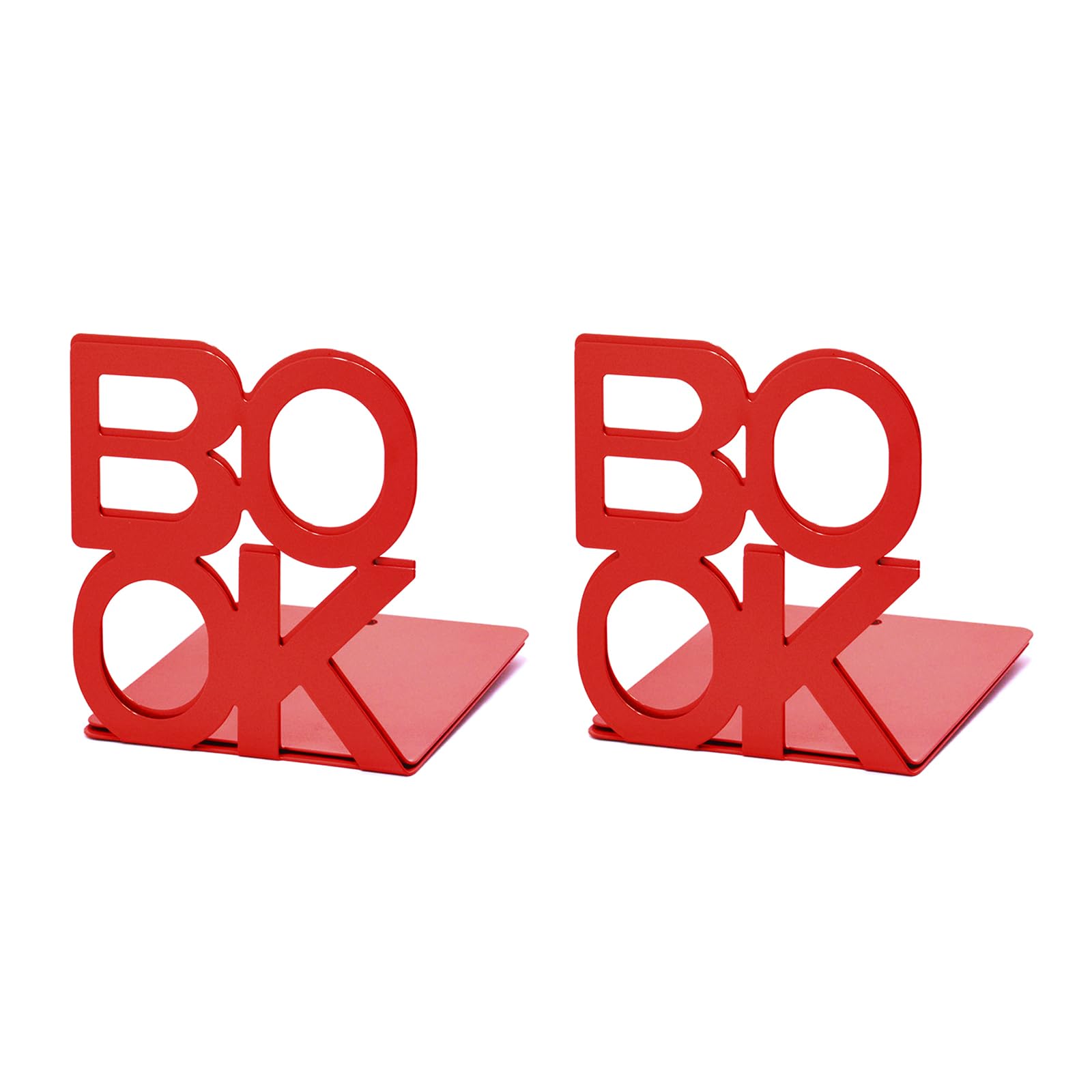 Metal Bookend Decorative Book Stopper Binder & Dividers Ends, Bookends Heavy Duty End Holder for Shelves Metal Bookends Supports Holders for Shelves