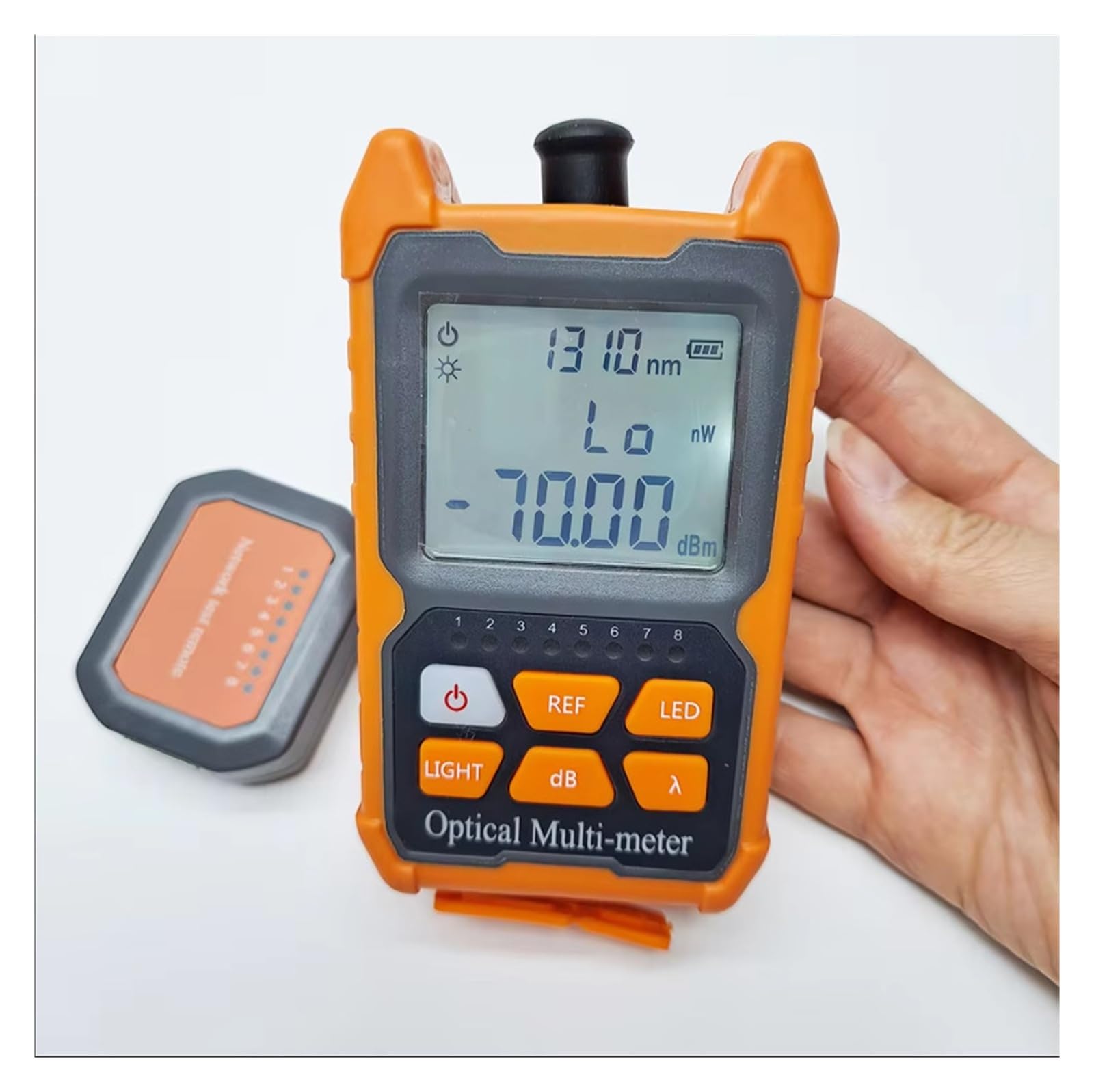 Mini misuratore di potenza ottica -70+6 DBm SC FC ST Tester OPM for fibra portatile con display LCD e luce LED Facile da leggere(OPM and RJ45)