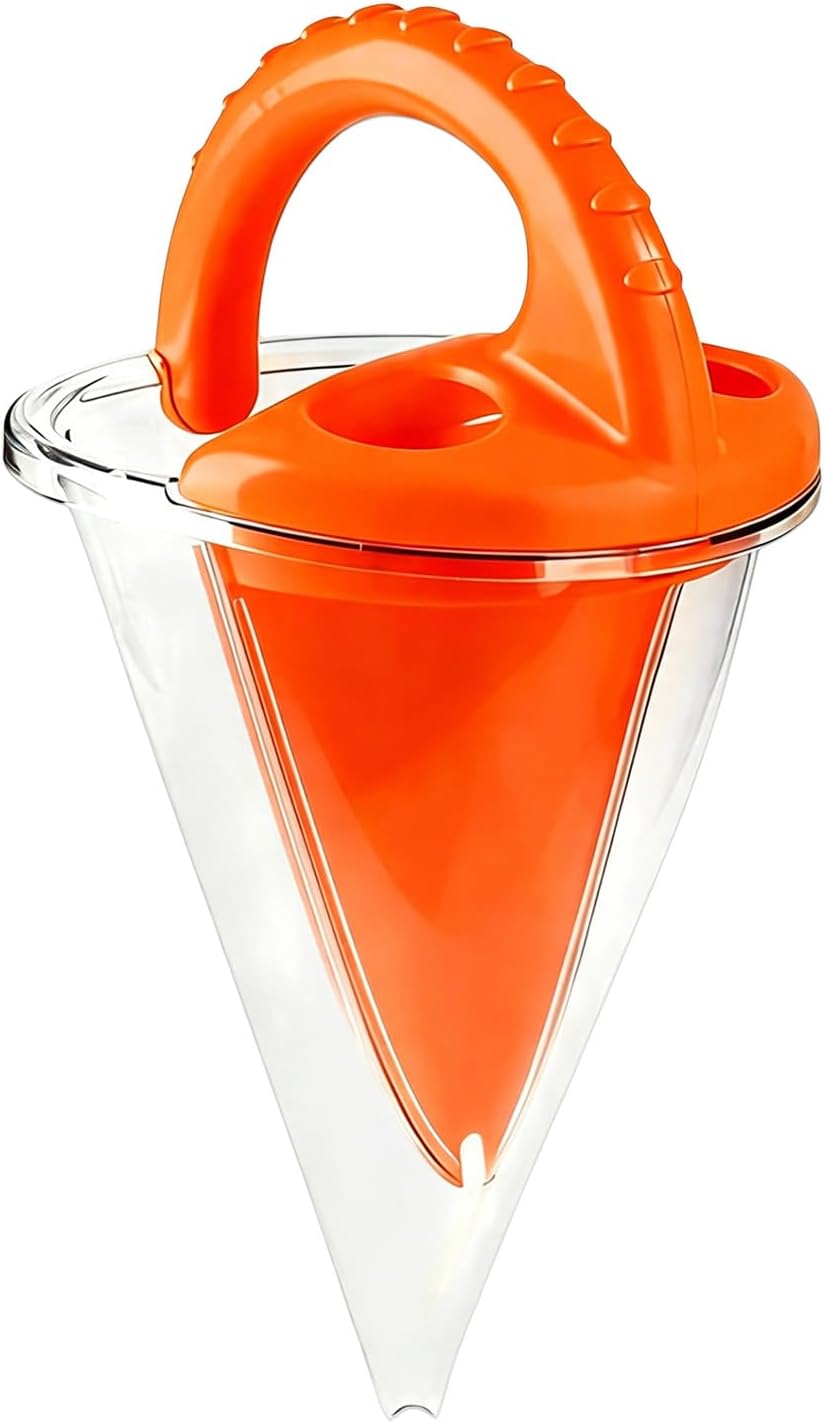 Beach Spilling Sand Funnel, Adult Sand Castle Building Kit for Adults, Spilling Funnel SandToy, Sands and Water Mixing Toy, Sands Beach Sifting Funnels Toys for for Adults Creations (Red-3PC)