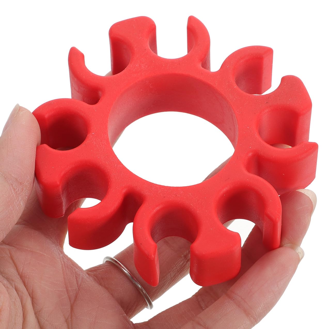 Pince à Baguettes de Batterie pour Protéger Baguettes 5a ou 7a en Silicone Rouge Légère pour Scène et Salle de Répétition