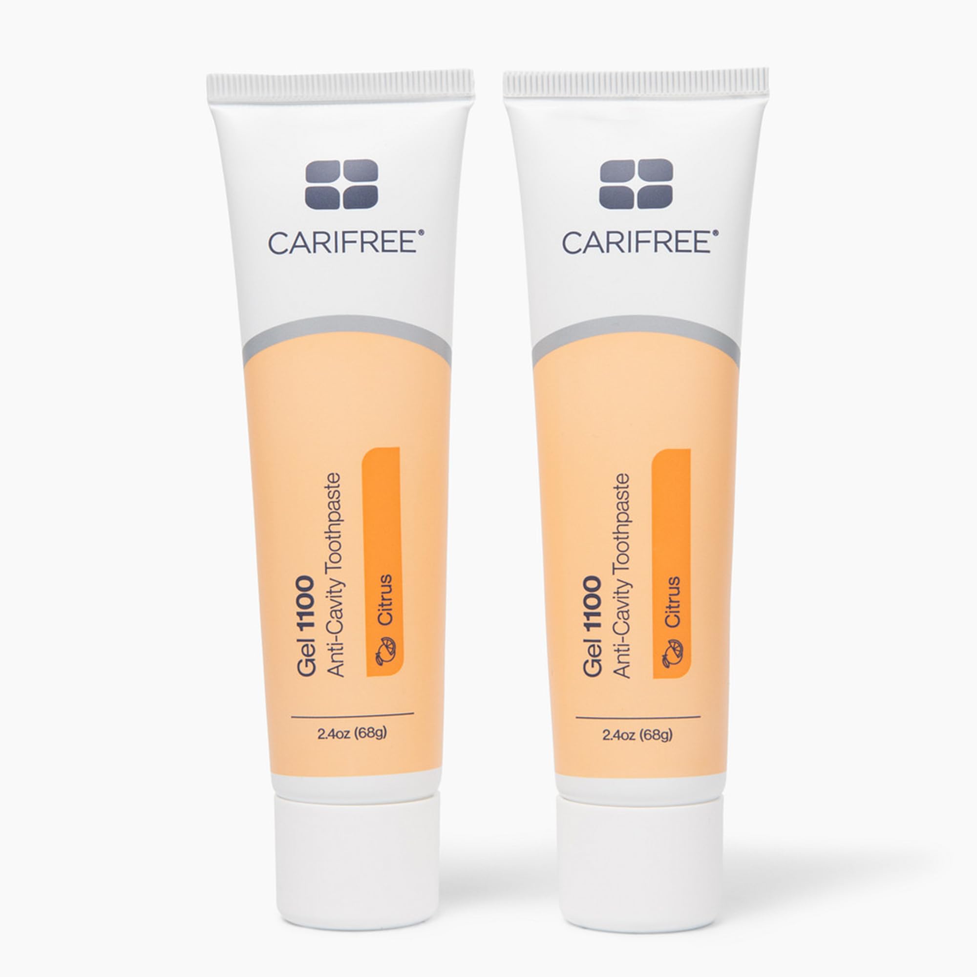 CariFree Gel 1100, Citrus Flavored, Anti-Cavity Fluoride Toothpaste with Nano Hydroxyapatite for pH Neutralization, Cavity Prevention & Enamel