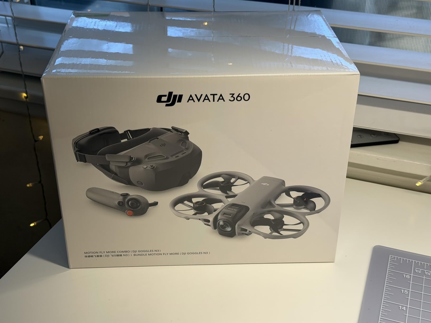 DJI Avata 360 Motion Fly More Combo, 360° Drone With 1-Inch 8K 360° Imaging, 360° Camera Drone With Propeller Guard. Includes Goggles N3 and RC Motion 3 for Intuitive Motion Control and Easy ACRO photo review