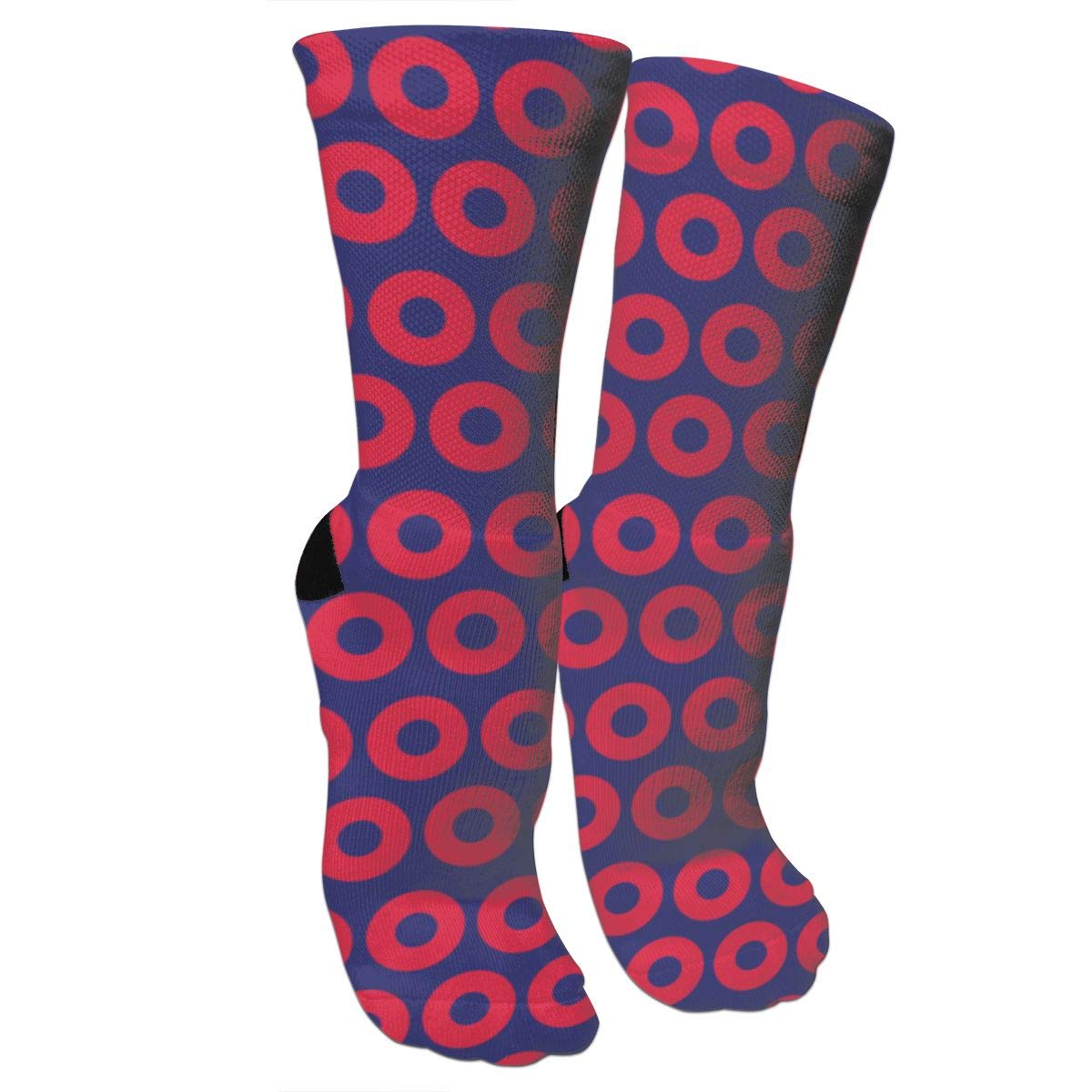 Phish Fishman Donuts Women's Cotton Moisture Wicking Cushion Sport Hiking Running Sport Hockey Crew Socks