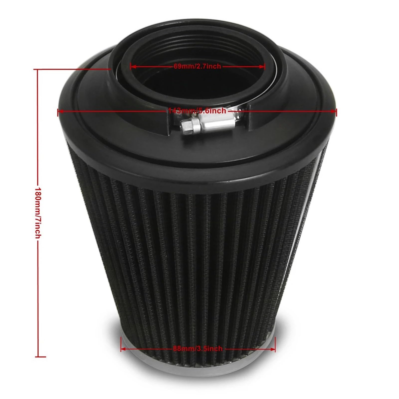 Kompatybilność z Pit Bike crossowym‌ Filtry powietrza Gauge Cut Cone pasują do Harley XL883L SuperLow XL883N Iron 883 Forty Eight XL1200X 1991-2022(1)