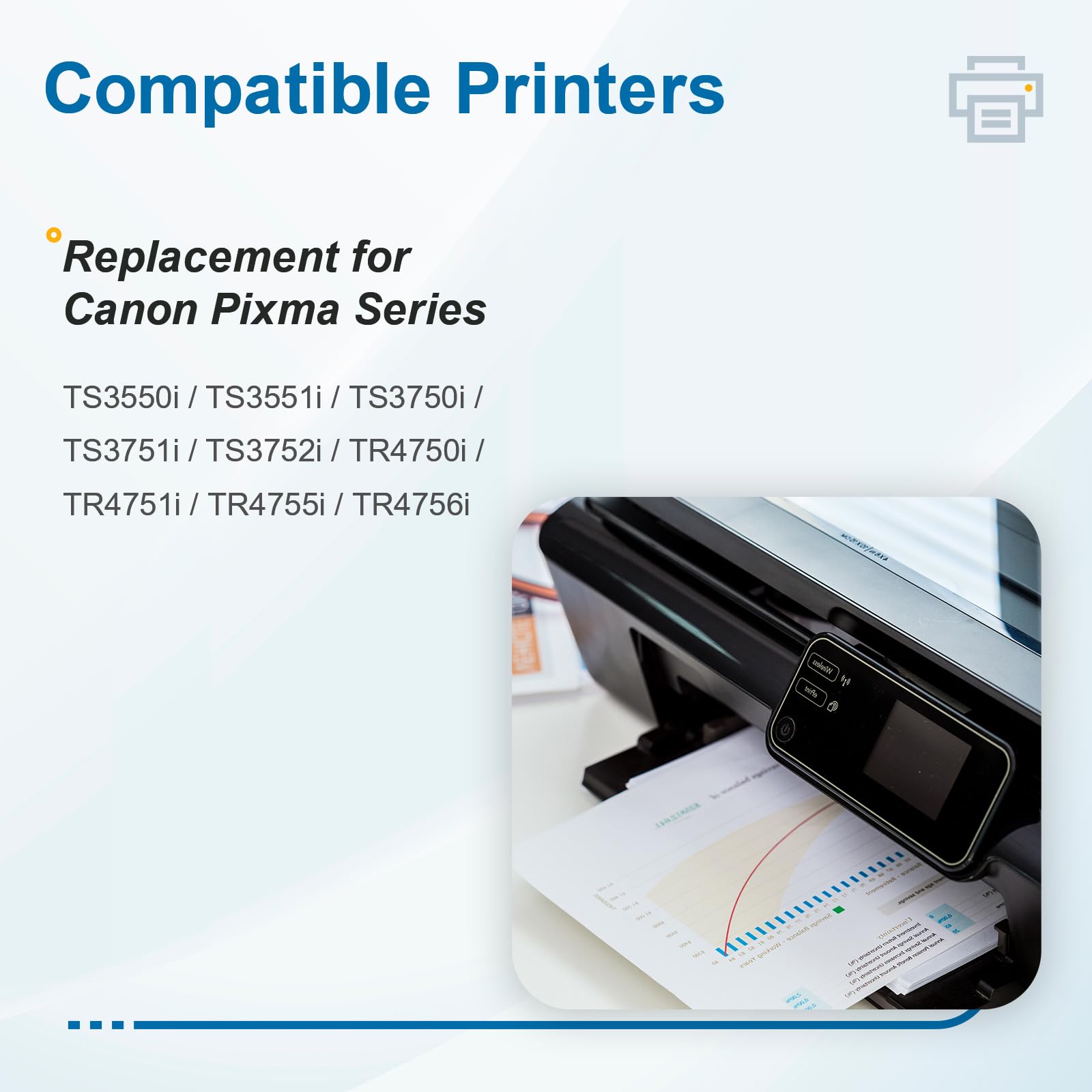 Cartucce d’inchiostro PG-575XL + CL-576XL – Multipack Sostituzione per Canon PIXMA TS3550i TS3551i TR4750i TR4751i – Compatibile con Canon 575 576 XL – 1 Nero + 1 Colori (Ciano, Magenta, Giallo)