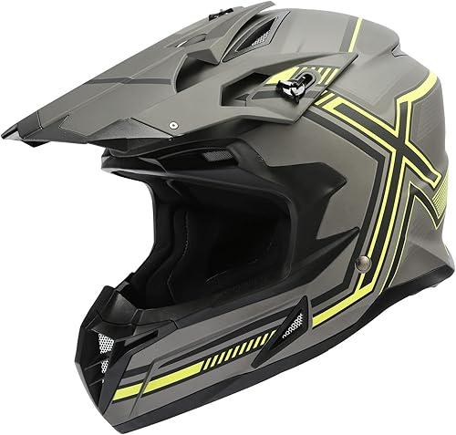 TCMT - Casco MX de cara completa para motocicleta, motocross, ATV, bicicleta de montaña, para hombres y mujeres, aprobado por DOT