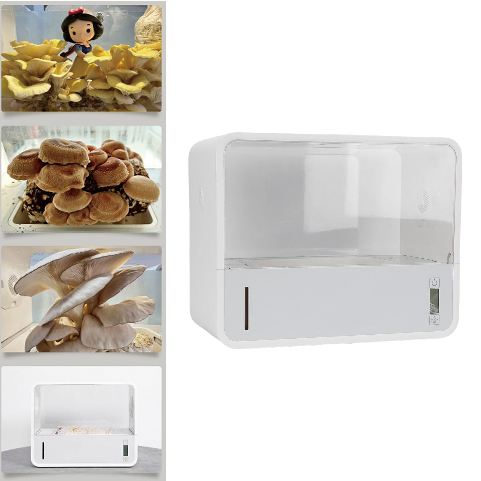 Brrnoo Kit de Culture de Champignons Intelligent, Humidificateur Automatique et Contrôle de la Température, Interface Anglaise, Boîte de Culture de Champignons en Intérieur avec