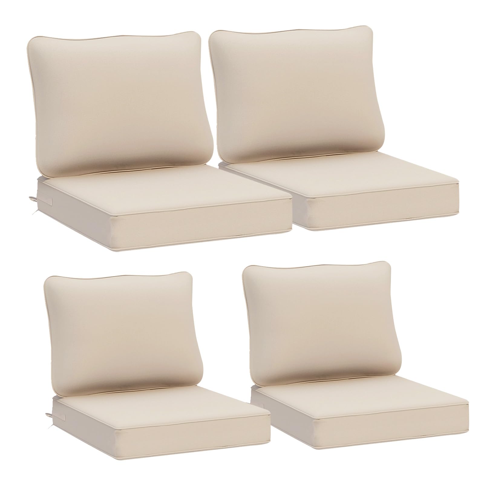 Sintuff Seat Back Cushions For Outdoor Furniture Sintuff 44 X 21 X