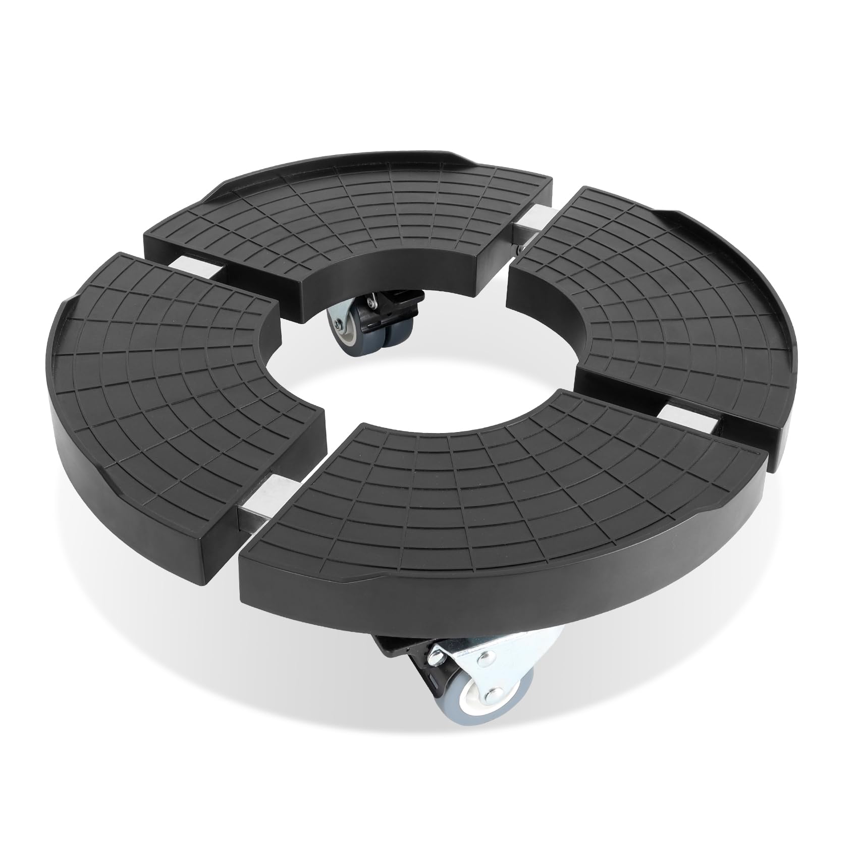 Heavy Duty Plant Caddy with Wheels, Rolling Plant Stand Plant Mover with wheels, Pot Wheels for Large Plant, Patio Umbrella Base 15"-18" Adjustable Potted Plant Roller Stand for Indoor Outdoor 1Pcs