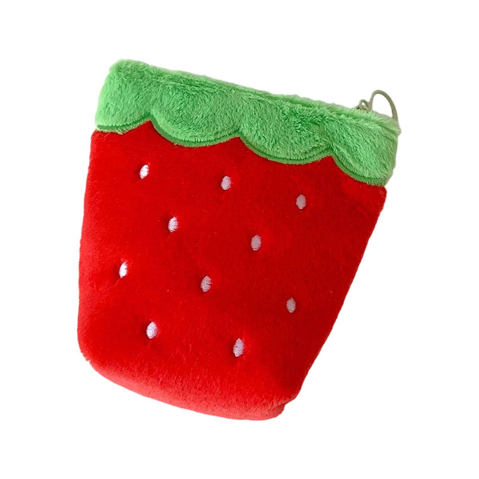 Kalttoy Strawberry Themed Storage Bag for Daily Essential Easy to Carry Cosmetic Container for Women Girls Small Item Planner