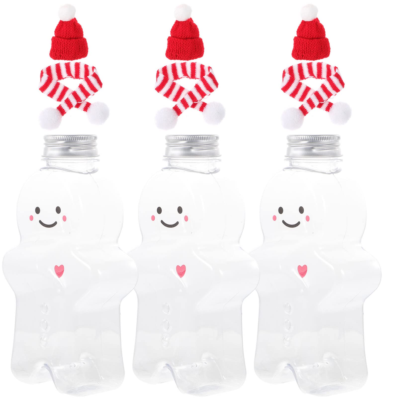 Botellas vacías de Navidad STOBOK con bufanda para recuerdos de fiesta