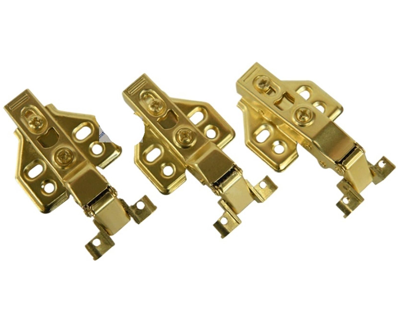 Kdhcvkz Black 10Pcs Aluminum Glass Door Hinge For Wine Cabinet(,No Overlay)