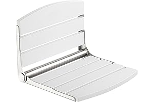 Foldable Shower Chair for Inside Shower, HDPS Folding Shower Seat Wall Mounted,...