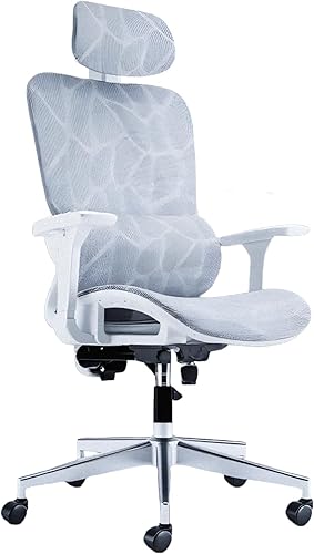 Miniatura 9 de Silla ergonómica de malla, silla ergonómica de malla, silla de oficina de malla lumbar ajustable con respaldo alto de 400 libras, brazos abatibles