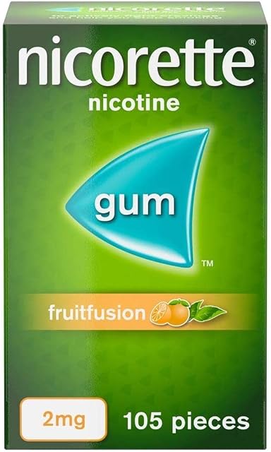Nicorette Fruitfusion Gum Nicotine 105 Piece, 2 mg