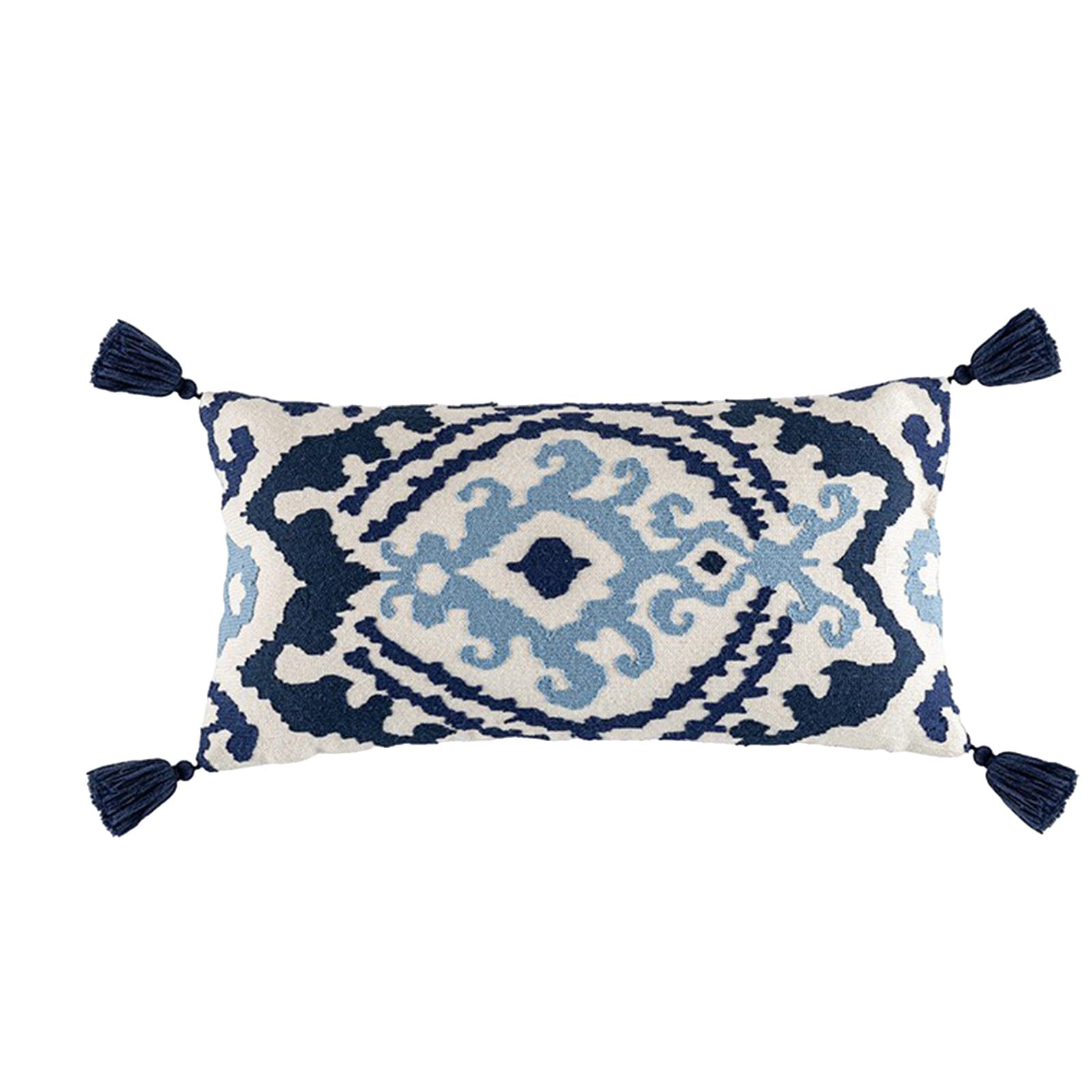 Buxuaaaa Throw Pillow Cover Tufted Farmhouses Pillowcase with Tassels Cushions Case Decorative Pillowcase for Sofa Couch Fashionable Addition