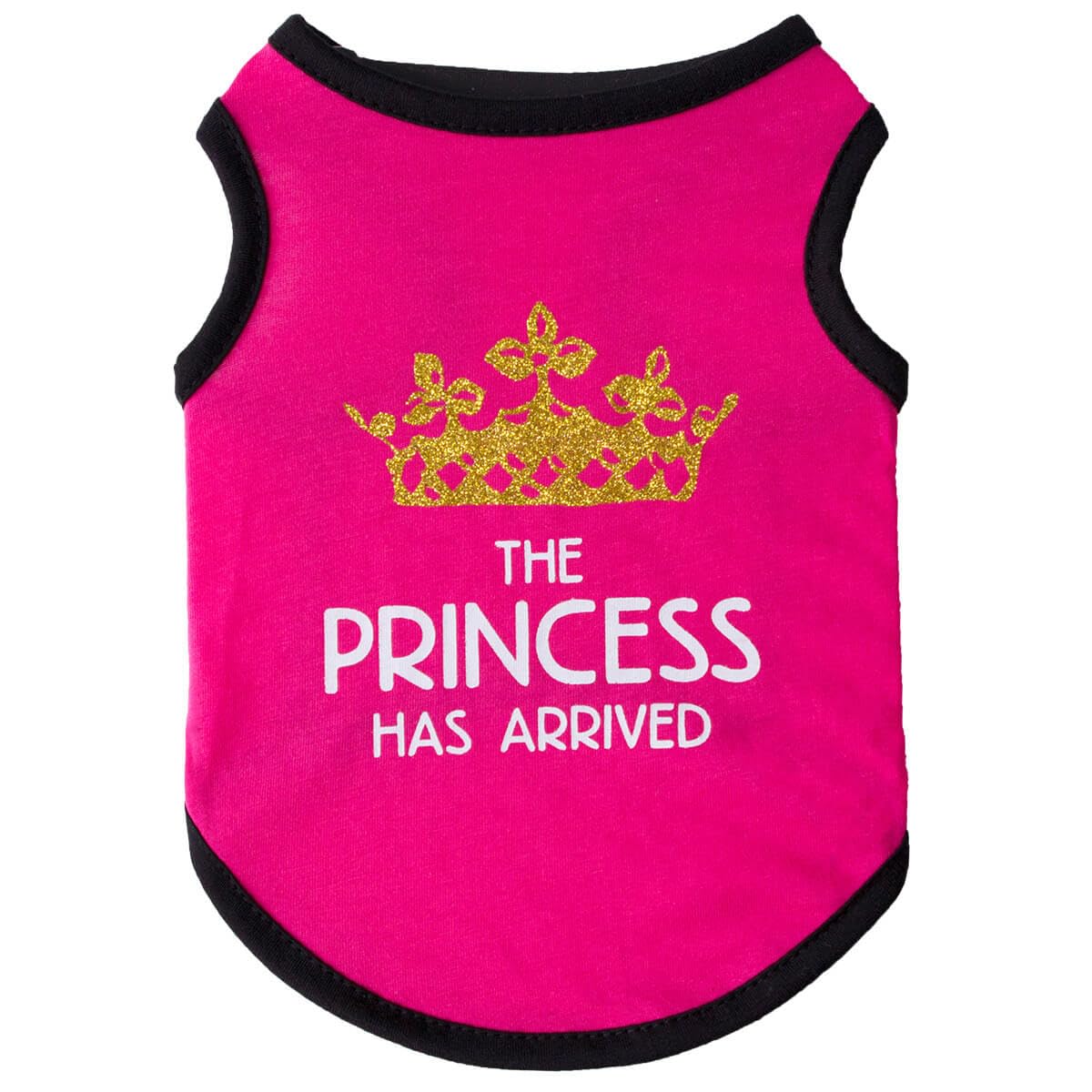 Izefia Dog Shirts Clothes Breathable Princess Birthday Boy Girl Cool Summer Tank Top Vest T Shirt for Small Dog Puppy Medium Cat Girl Magenta S