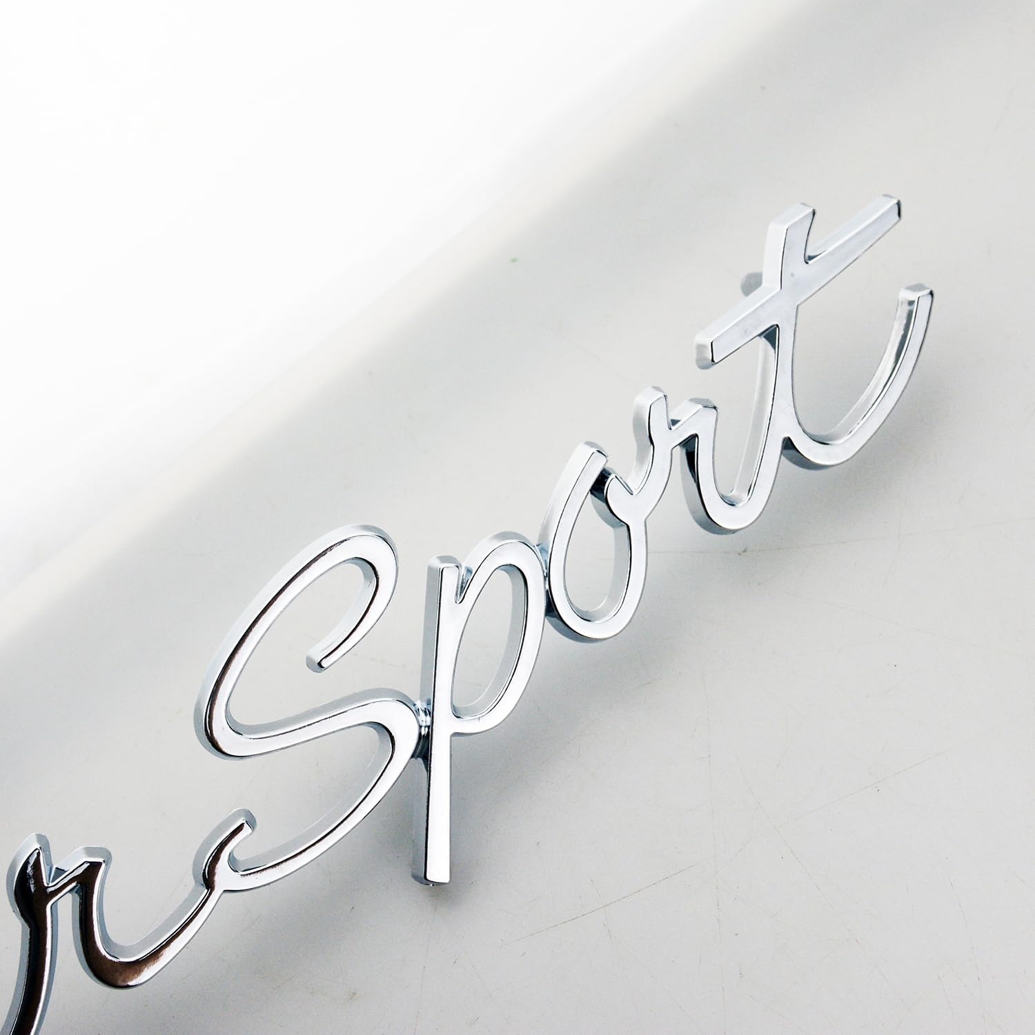 2Pc Super Sport Emblem Front 3D Badge Nameplate Letter Replacement for Super Sport 1965 1966 (Chrome)