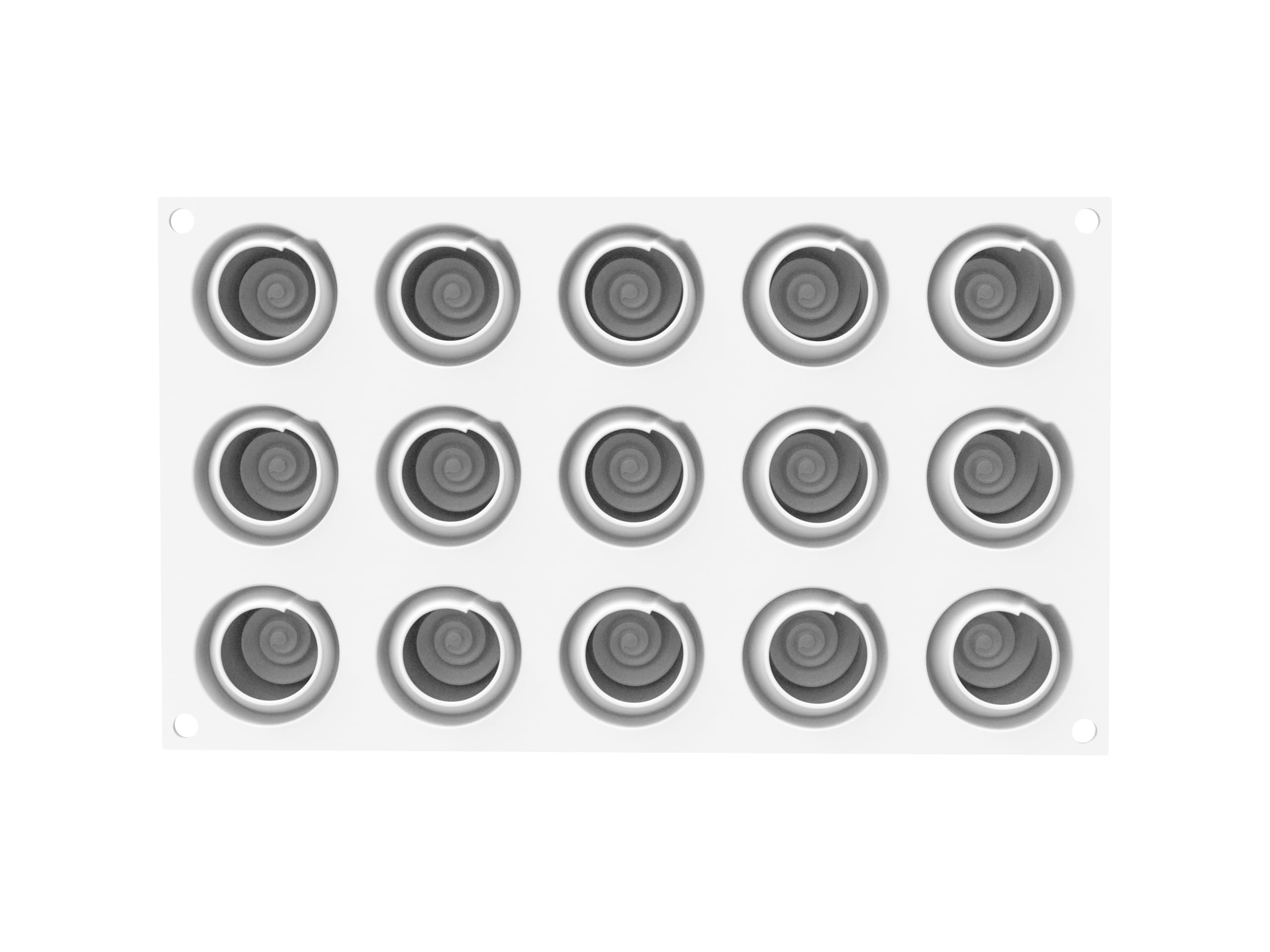 silikomart Moule en silicone pour gâteaux – Givre 30 – Diamètre 40 H 30 MM – Accessoires professionnels pour Noël et pâtisseries – Emporte-pièces pour gâteaux au four