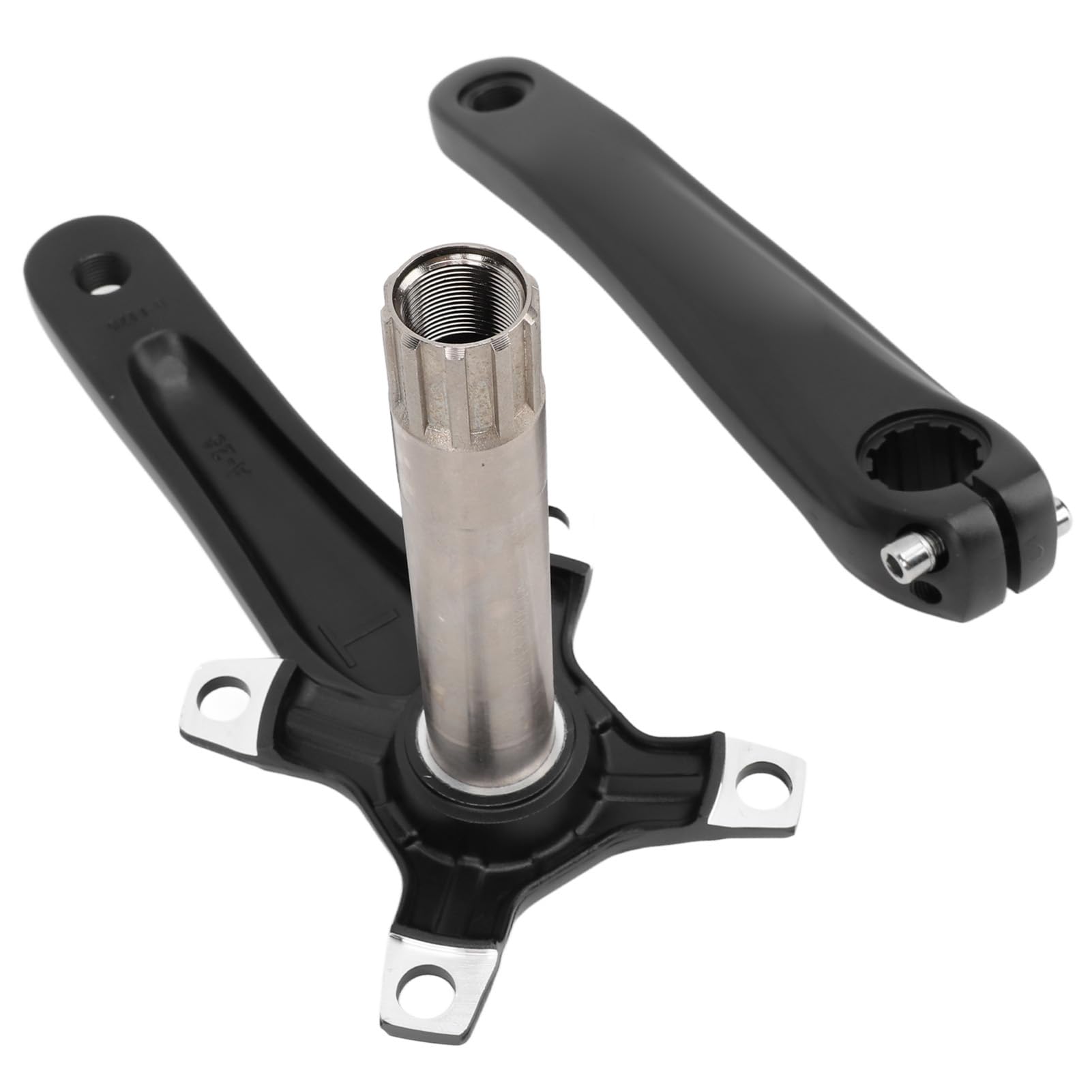 VGEBY Guarnitura per Mountain Bike, Set di Pedivelle in Lega di Alluminio Cavo 170mm 104 BCD con Kit Movimento Centrale per Bicicletta da Strada BMX