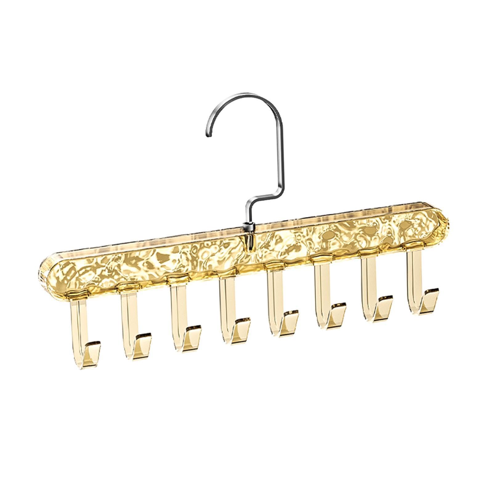 CYDZSRA Efficient Closet Solution With Versatile Tank Top Hook Hanger 8 Hooks Belt Hanger Organizer Multi Hook Coat Rack For Hanging Various Items Such As Towels