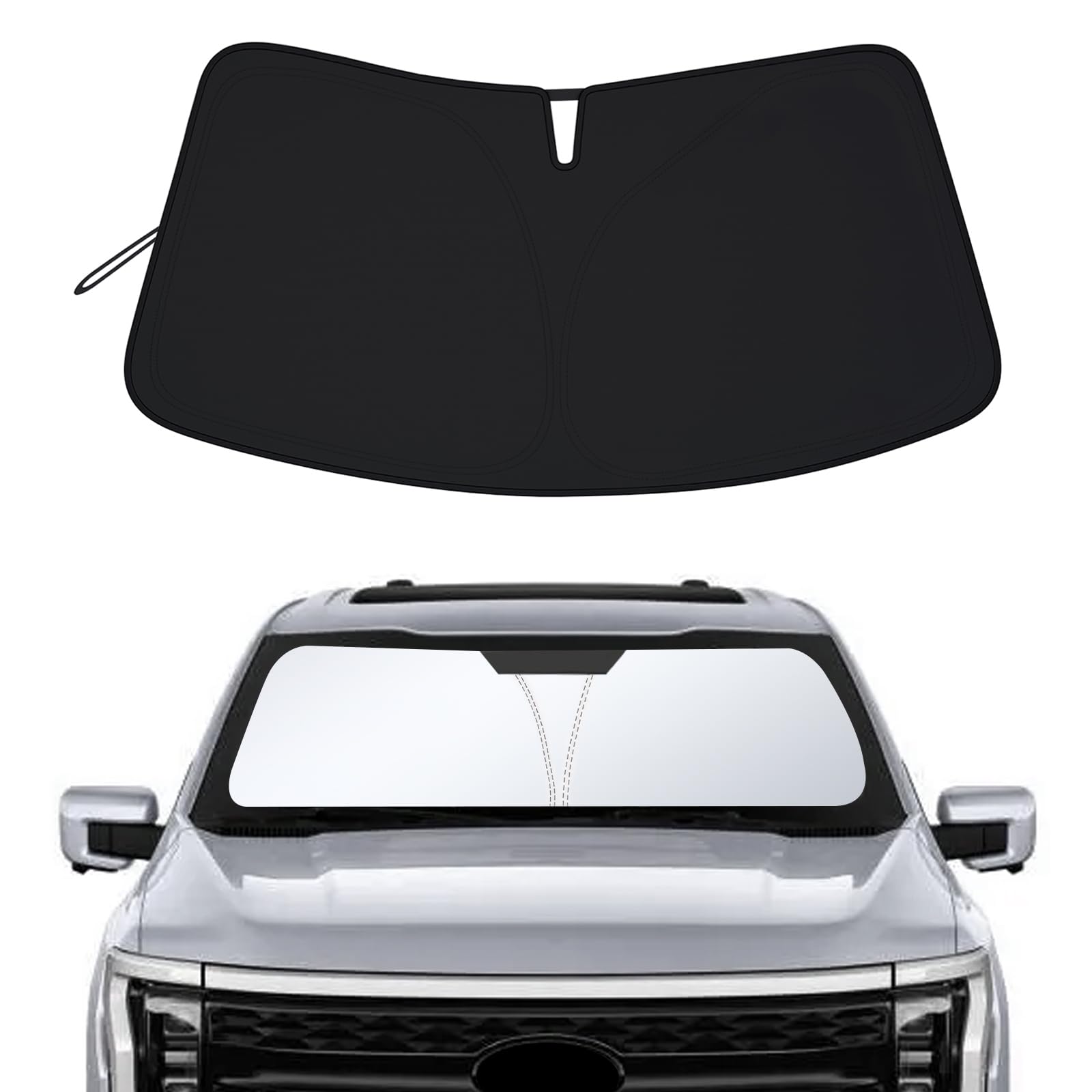 JDMCAR Windshield Sun Shade for Ford F-150