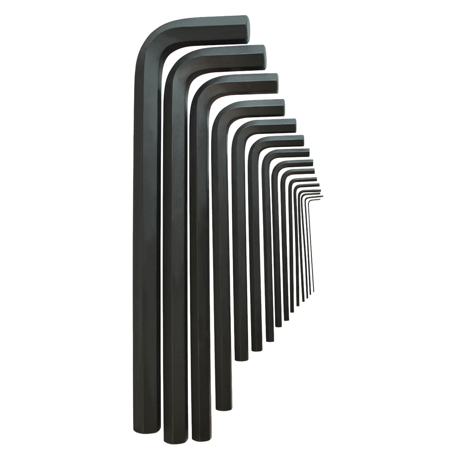 Bondhus 12349 Pointe hexagonale Clé L Ensemble de clés avec finition Proguard et long bras en pochette de tailles .89–19 mm, 15 pièces