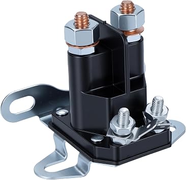 Lawn Mower Starter Solenoid 12V Replaces 145673 146154 532146154 | 4 Post Aftermarket Replacement, Fits Husqvarn-a 532109081 532109946 532145673 and Craftsman 178861 Lawn Tractor