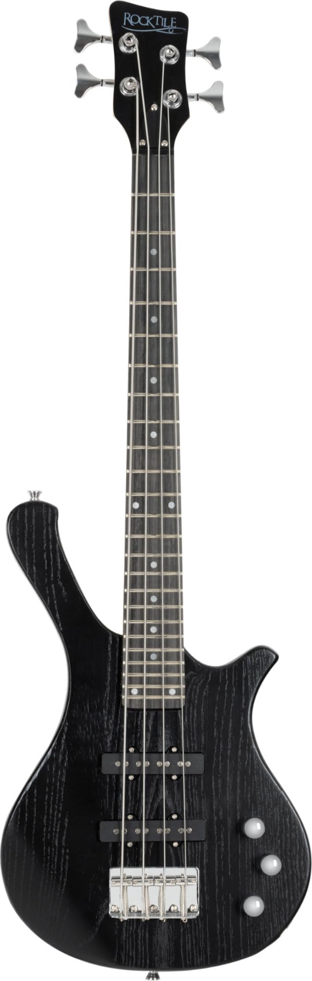 Rocktile TB-4 MBK Traveler E-Bass Matte Black Super Set, Basso, Scala: 25 | Numero di corde: 4, Corpo: ontano, Manico: acero, Tastiera: Technical Ebony, 5" (64, 8 cm), Larghezza capotasto: 39 mm, 9 kg