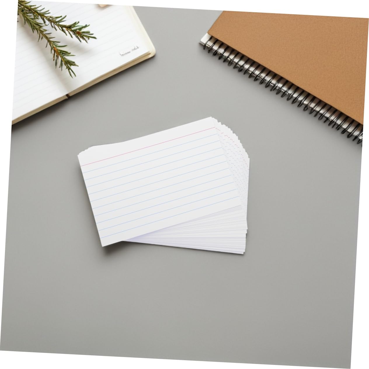 ARTIBETTER 200 Linierte Dicke Papier Präsentationskarten 4 Zoll mit Glatter Schreibfläche für Schule Büro und Prüfungen