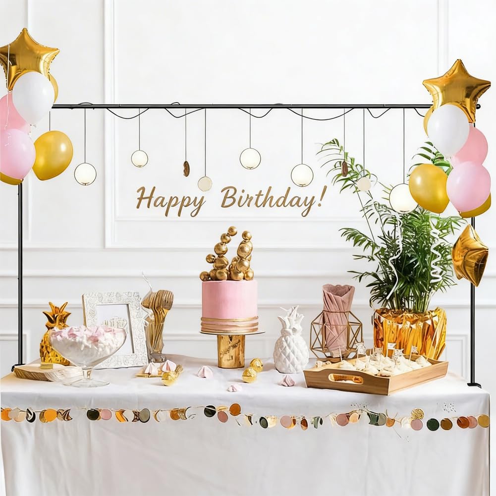 Barre de décoration pour mariage avec tableau extensible