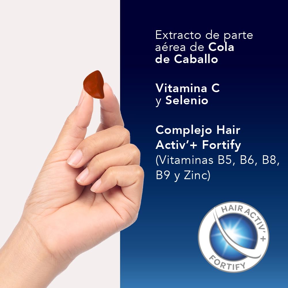 Arkopharma Forcapil Crecimiento, Pack Tratamiento de 3 meses, Sabor Frutos Rojos, Fuerza, Vitalidad y Brillo, Alta Concentración en Biotina, Vitamina B y C, Rojo, 60 Unidad (Paquete de 1)