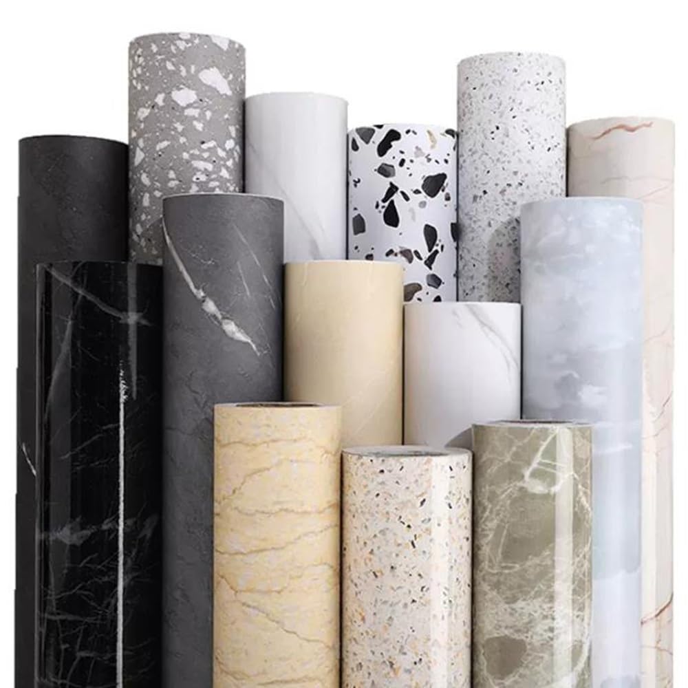 Papier peint,Papier peint autocollant motif marbre,résistant à l'eau et