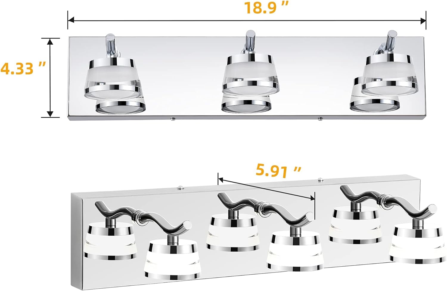 Exсluѕіvе Dіѕсоunt 90% Prісе YITAHOME LED 3 Vanity Light Fixture Decor Bathroom Modern Lighting Fixture Over Mirror Light Bath Wall Sconce Vanity Lights 4000K Neutral White Wall Sconce for Makeup Dressing Table Exсluѕіvе Dіѕсоunt 90% Prісе YITAHOME LED 3 Vanity Light Fixture Decor Bathroom Modern Lighting Fixture Over Mirror Light Bath Wall Sconce Vanity Lights 4000K Neutral White Wall Sconce for Makeup Dressing Table