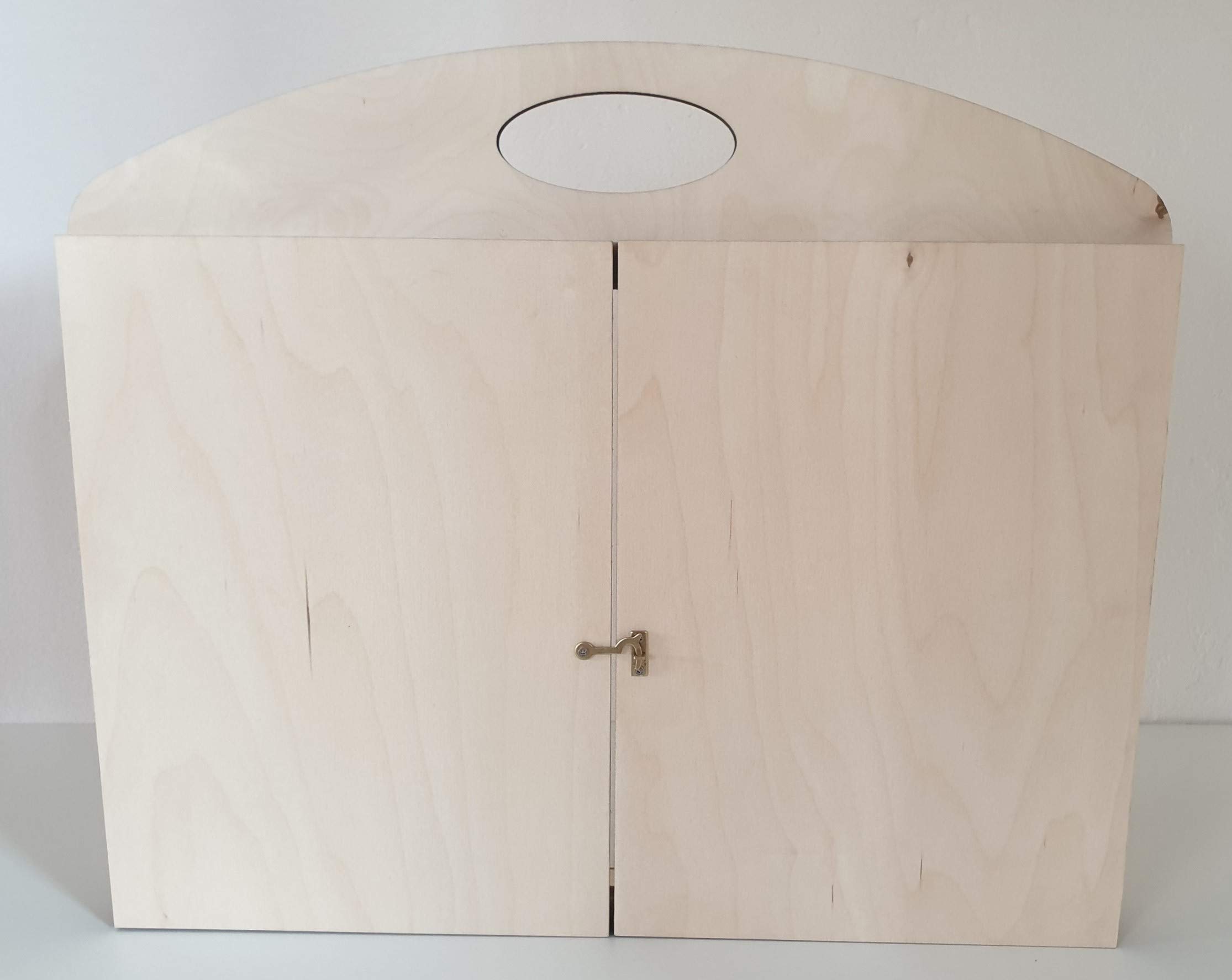 Erzähltheater Kamishibai deluxe - aus Holz für DIN A3 Bildgeschichten mit abnehmbarer transparenter Rückwand (Natur, Natur, Natur)