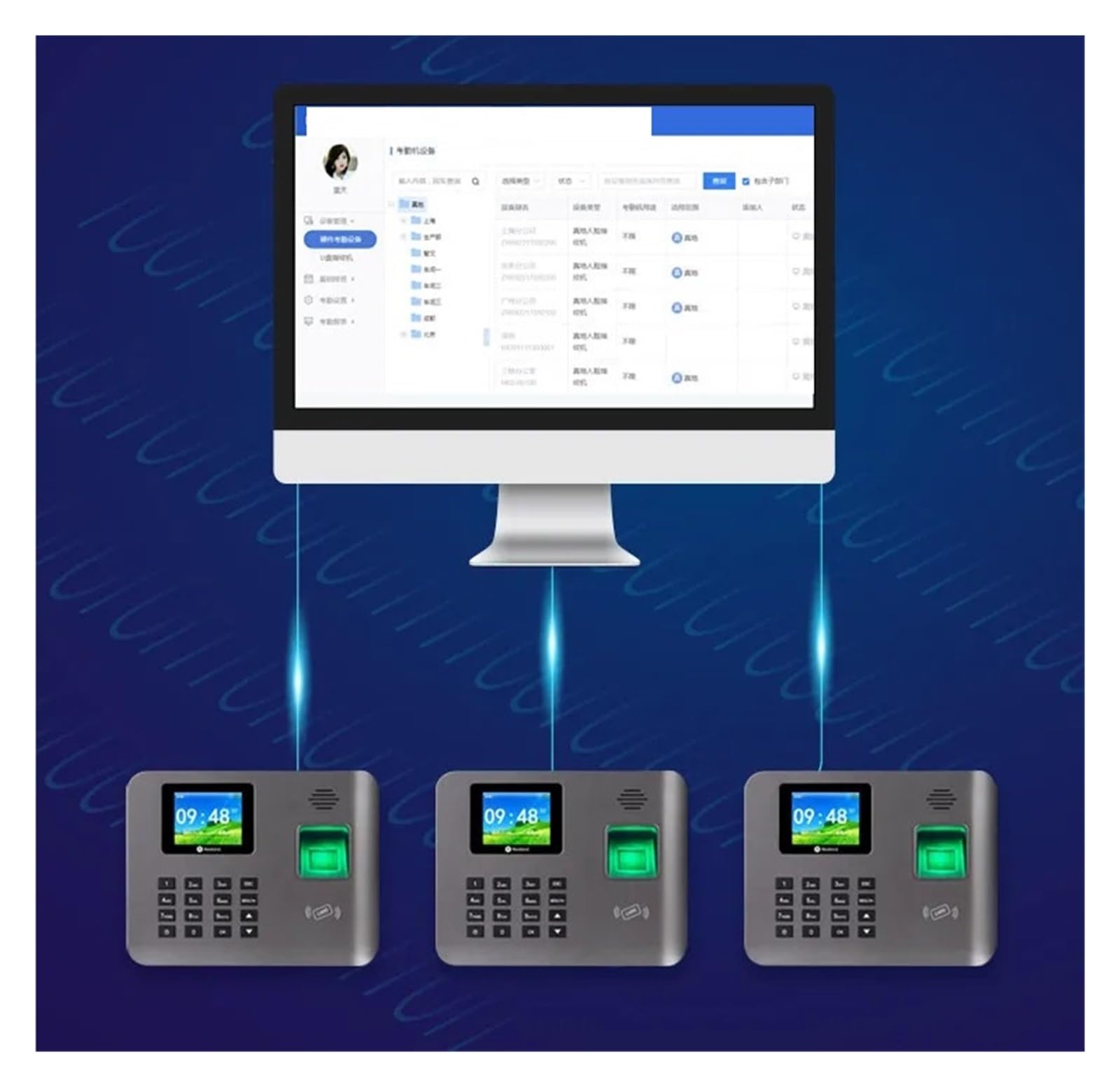 Máquina biométrica de asistencia de empleados, Pantalla TFT de 2,4 pulgadas, batería integrada, WIFI, máquina de tiempo de asistencia con huella dactilar, reloj de tiempo GPS, máquina de Control elect