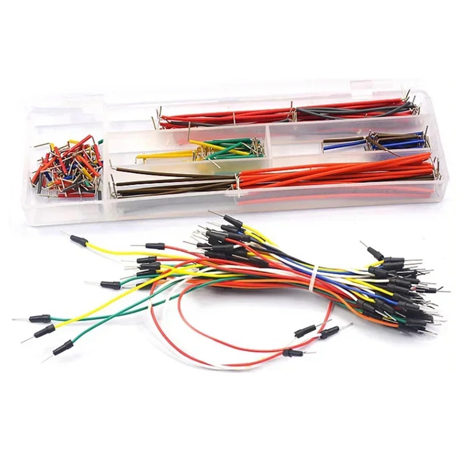 Kit breadboard MB102 Scheda prototipo da 400/830 punti 65 cavi jumper Cavi jumper for breadboard senza saldatura a forma di U(400 Tie and Kit 1)