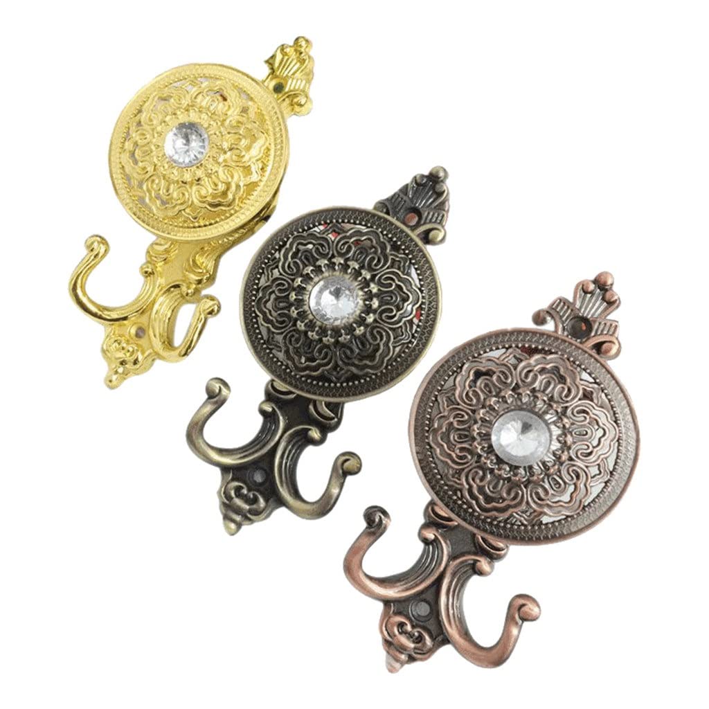 2 PCS Européenne Rétro Rideau Embrasse Crochets Suspendus Porte-Rideau Rideau Accessoires Déco (Couleur : D, Taille : Taille Unique) (A Taille Unique)