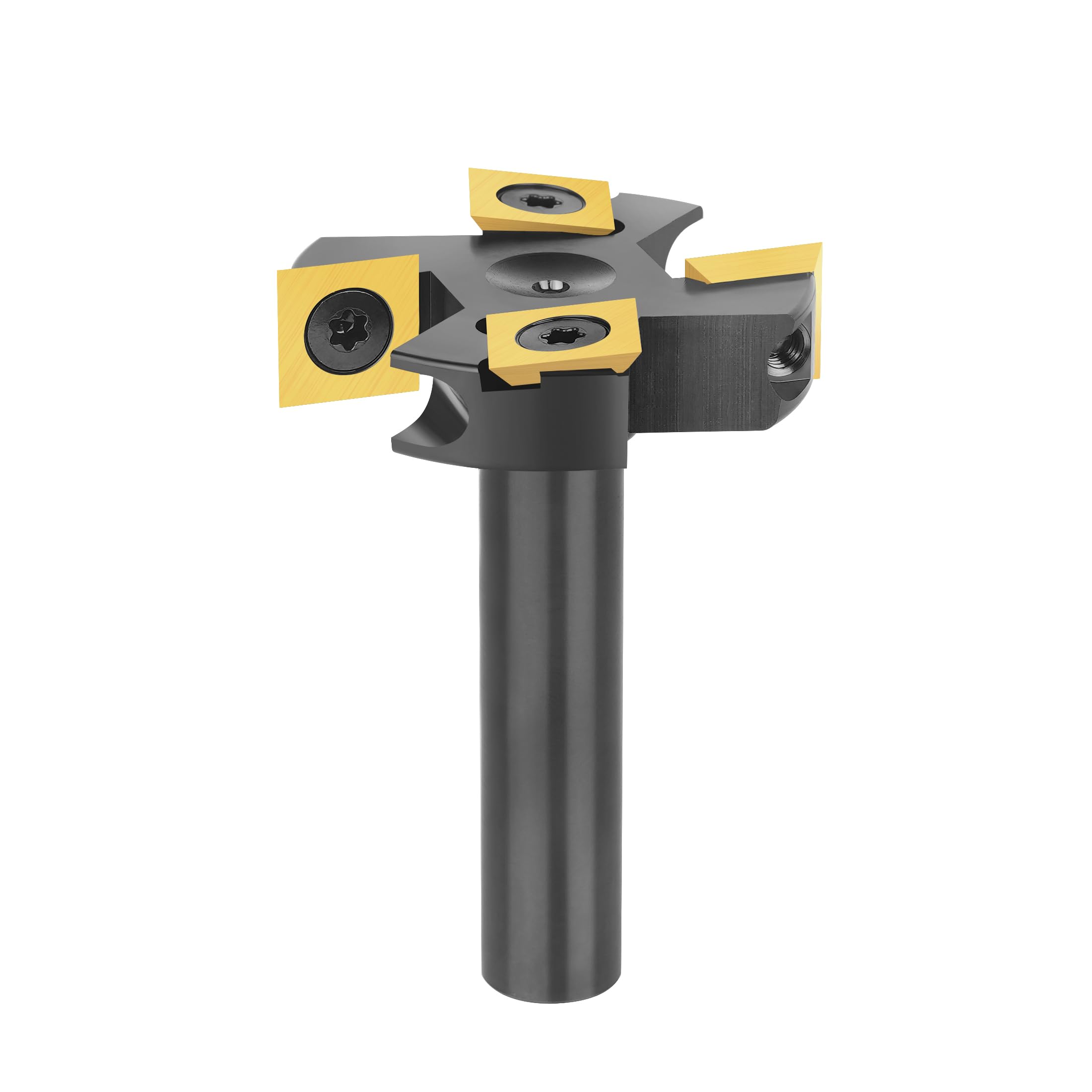 SpeTool Fresa de Superficie Diámetro del Vástago de 12mm 2+2 Insertos mit ATS Coating Diámetro de Corte de 45mm CNC Spoilboard Surfacing Fresa para Nivelar Madera Fresa Aplanar Fresa Planear