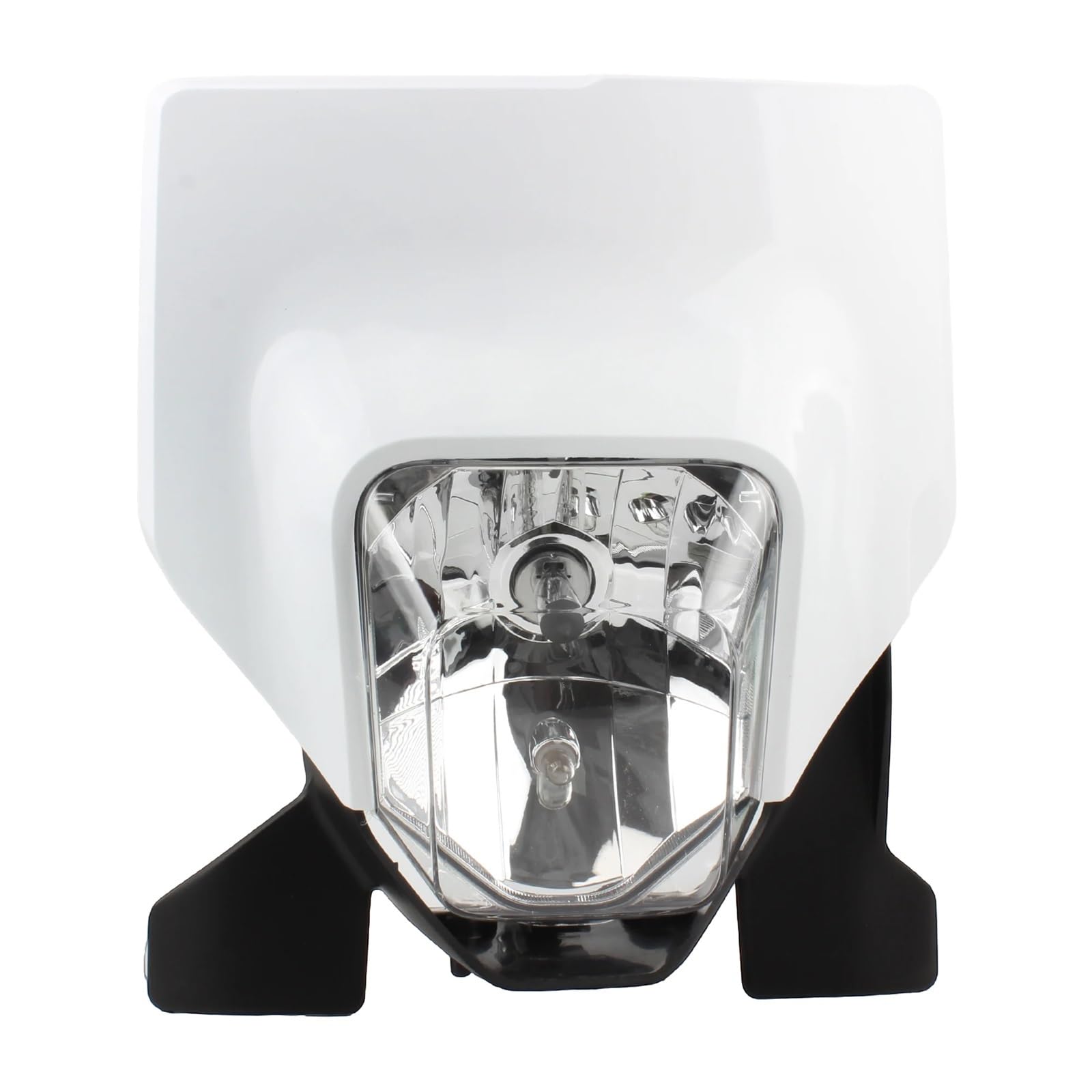 reflektor motocyklowy FIT dla reflektora halogenowego Husq&varna Motorcycle TE 250i TE300i FE250 FC450 Reflektor Motocross Dirt Akcesoria(WHITE)