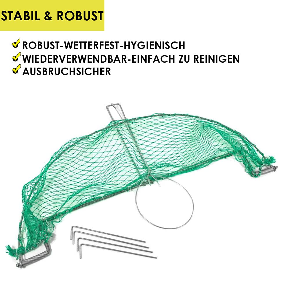 Petigi Lebendfalle Netz Vogelfalle Falle Vogel Vögel Umsiedeln Netzfalle Sofort Einsatzbereit Schnell und einfach Vögel fangen Wetterfest Grün Rund mit Netz