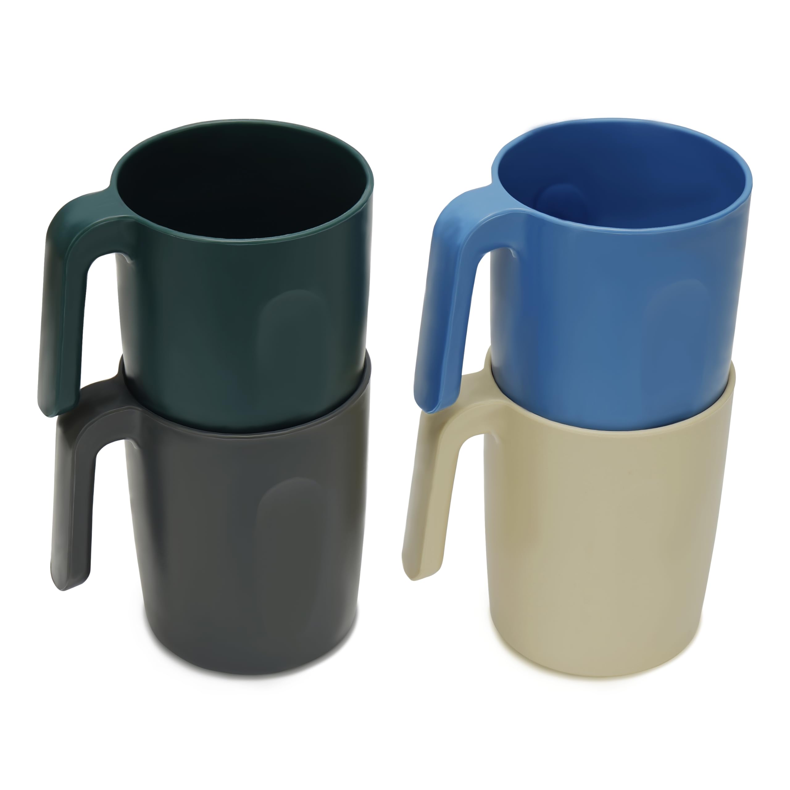 Gobelets Plastique Sans BPA Verres Incassables Scandinovia 400ml - Lot De 6 Gobelets Tritan Sans BPA Vaisselle Incassable Lave Vaisselle